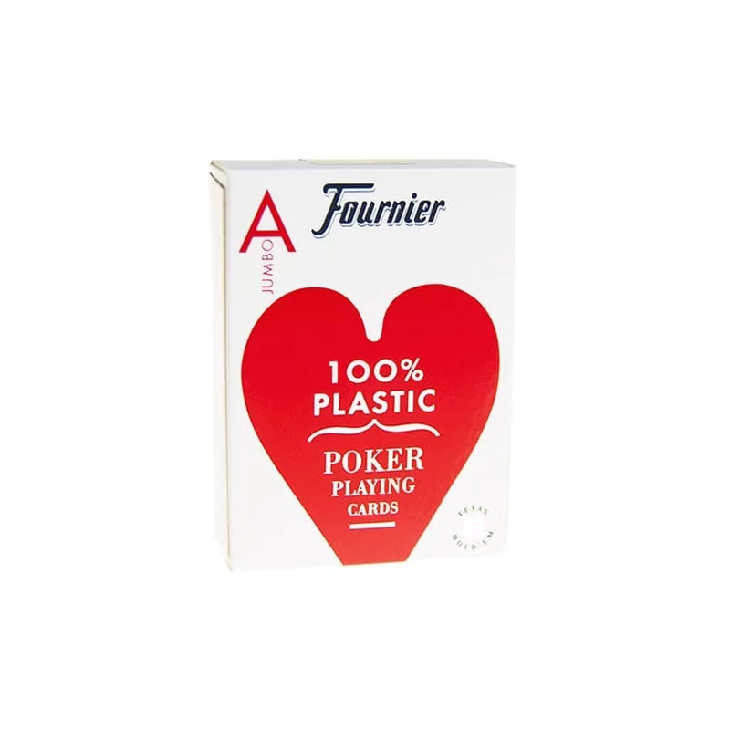 Jeu de 54 cartes 100% Plastique Fournier 