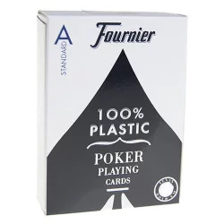 Jeu de 54 cartes 100% Plastique Fournier 