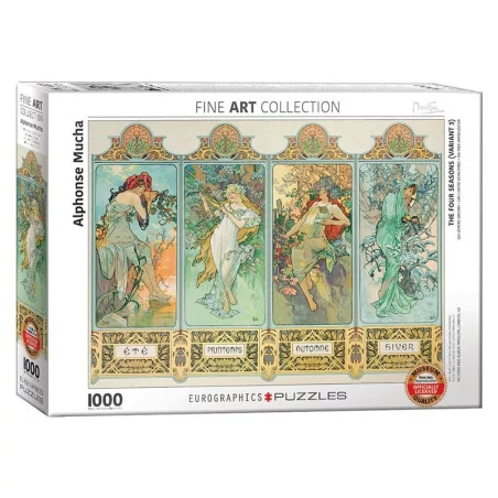 Mucha - Les 4 saisons (troisème variante) - Eurographics 1000p Mucha - Les 4 saisons (troisème variante) - Eurographics 1000p