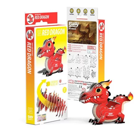 Eugy 3D Modèle - Dragon rouge 