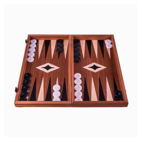 Echecs Backgammon 38cm Acajou 