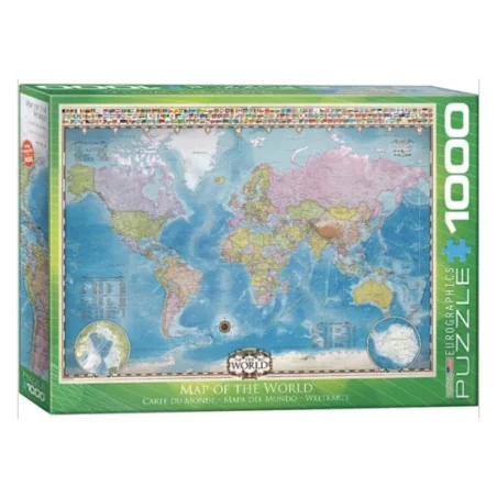 Carte Du Monde - Eurographics 1000p 