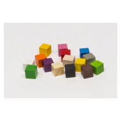 Cube en bois 8mm Gris 