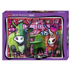 Puzzle cool cattle striped cows (Heye) 