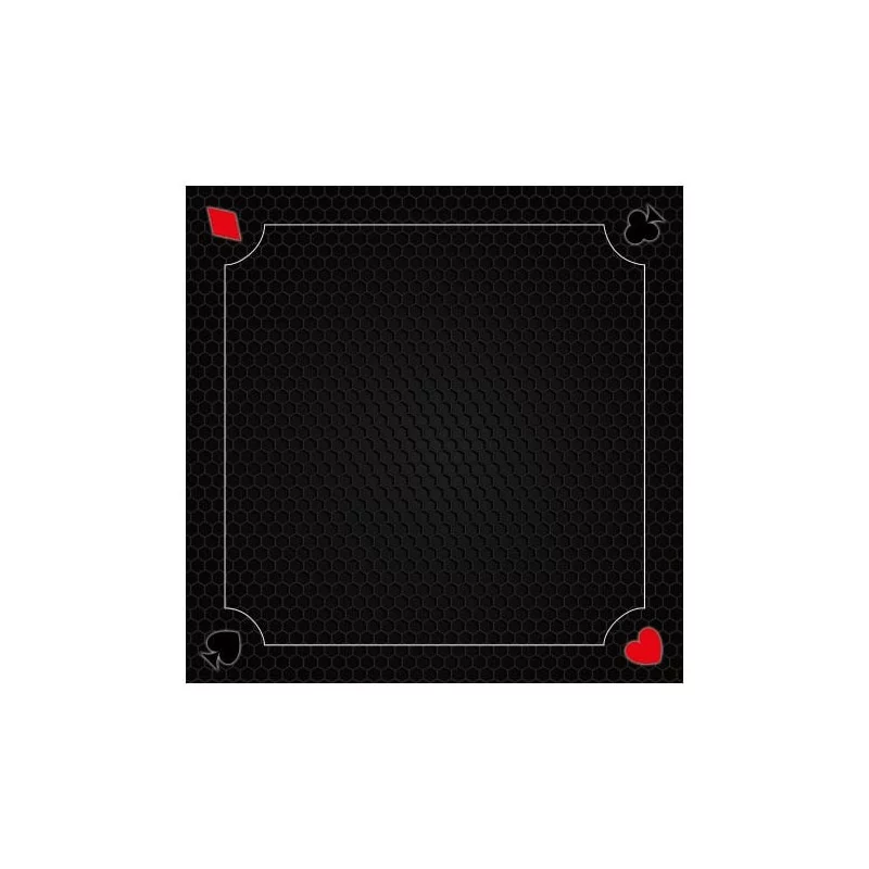 Tapis 70 cm Coeur de Pique Excellence Noir 