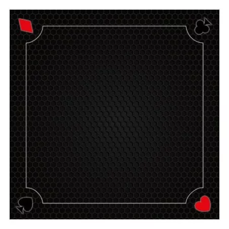 Tapis 70 cm Coeur de Pique Excellence Noir 