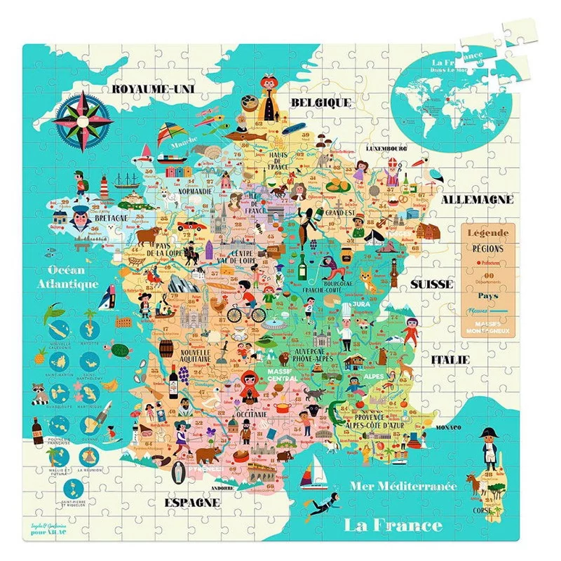 Carte de France puzzle 300p 