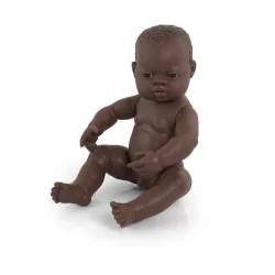Poupée bébé garçon africain 40cm 