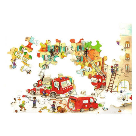 Les Pompiers -Puzzle bois 50p 