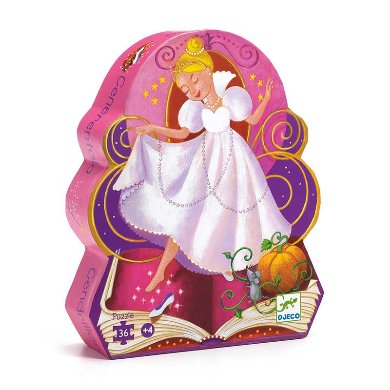 Puzzle silhouette Cendrillon - 36 pièces - Djeco