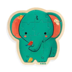 Puzzle bois puzzlo Elephant (14 pièces)