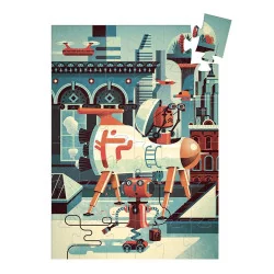 Puzzle silhouette Bob le Robot - 36 pièces - Djeco