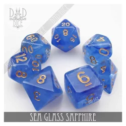 Set de dés : Sea Glass Sapphire