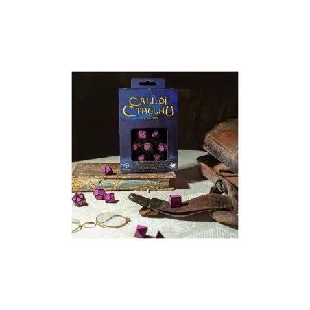 Call of Cthulhu 7th Edition Black & magenta Dice Set