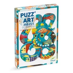 Puzzle 350 pièces - Puzz'Art Octopus - Djeco