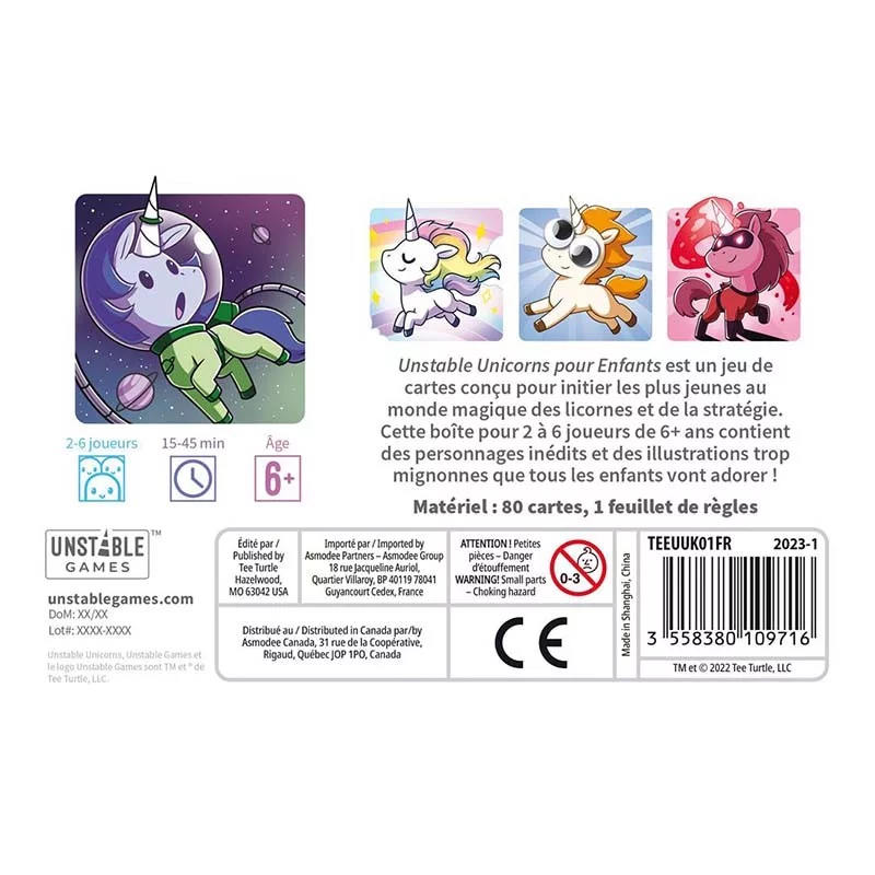 Unstable Unicorns pour enfant