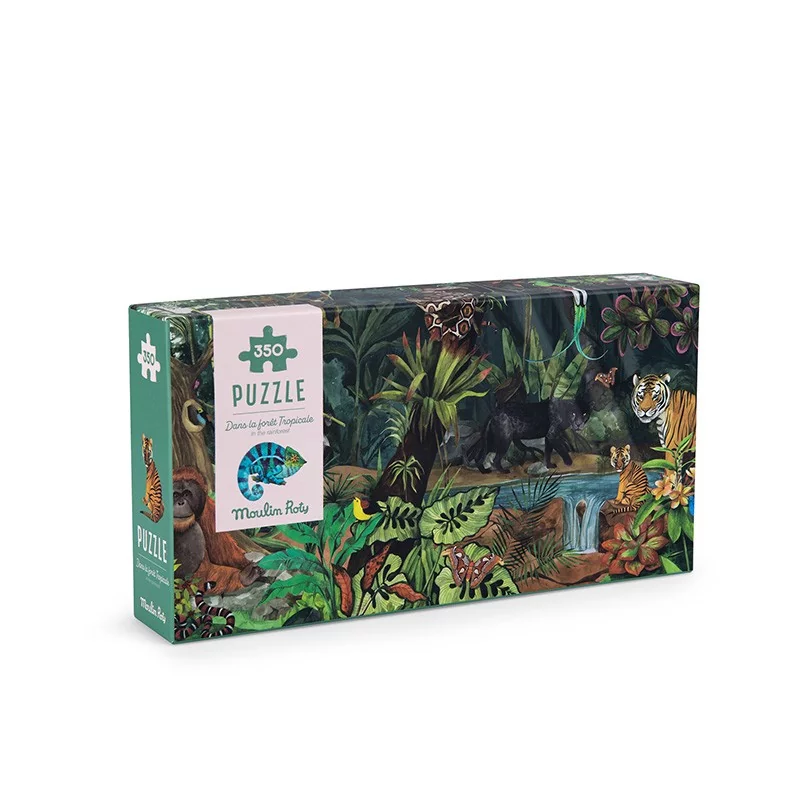 Puzzle - Dans la forêt tropicale (350 pcs)
