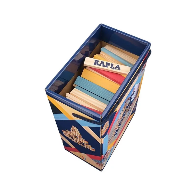 KAPLA Boîte à briques enfant bois, 200 pièces