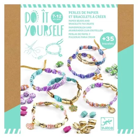 Do it yourself : Perles de papier et bracelets à créer - Chics et dorés