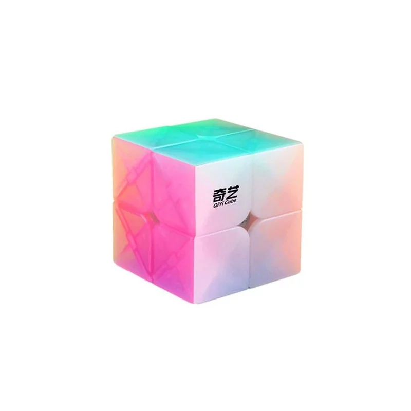 Cube 2x2 Stickerless QiYi S2 Jelly Color