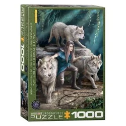 Puzzle 1000p Le pouvoir des 3 loups Anne Stockes - Eurographics