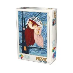 Puzzle 1000p - owl tales - d-toys