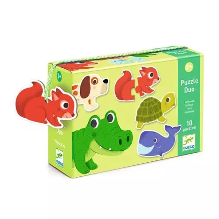 Puzzle duo Animaux - Djeco