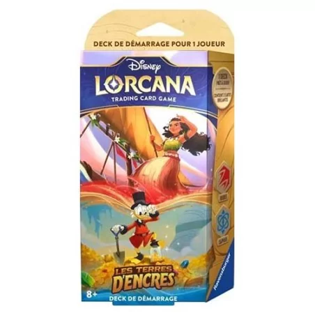 Disney Lorcana deck de démarrage Vaiana et Picsou - chapitre 3 - Les Terres d'encres