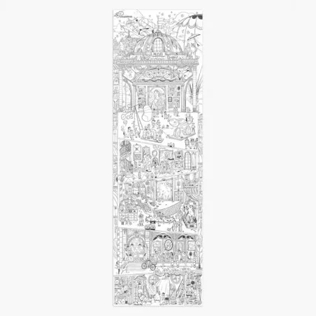Coloriage géant Au musée (Les Parisiennes) Coloriage géant Au musée (Les Parisiennes)