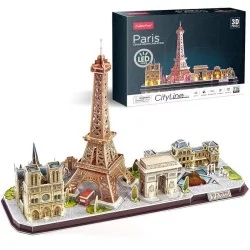 Puzzle 3D Paris City Line Led Cubic Fun