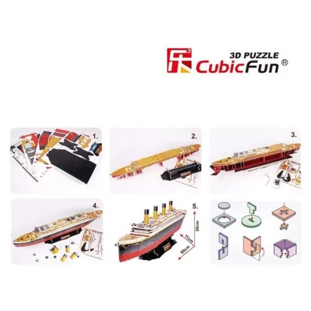 Puzzle Titanic grand model 3D Cubic Fun