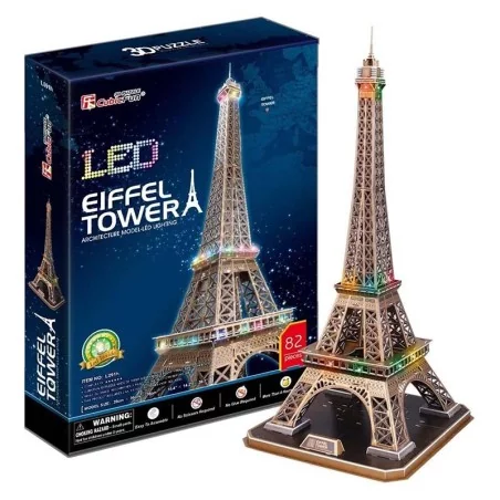 Puzzle 3D Tour Eiffel Led Cubic Fun