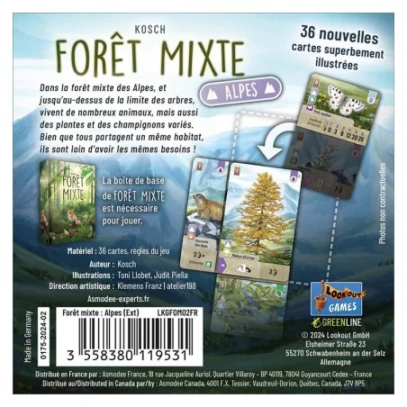 Forêt Mixte Extension : Alpine