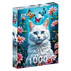 Puzzle 1000 pièces - White Cat