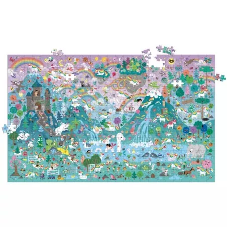 Mon puzzle Cherche et Trouve géant (500 pièces) - Licornes