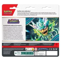 Pokémon : Pack 3 Boosters Mascarade Crépusculaire