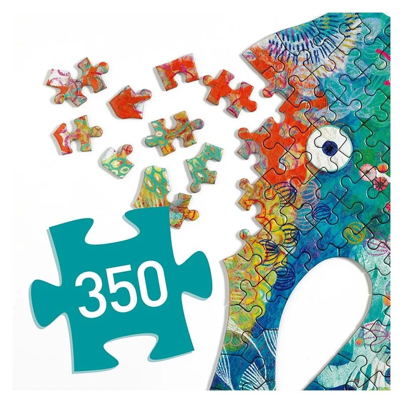 Puzzle 350 pièces - Puzz'Art Sea Horse - Djeco