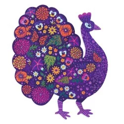 Puzzle 500 pièces - Puzz'Art Peacock - Djeco