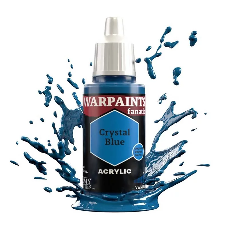 Peinture figurine Army Painter : Warpaints Fanatic: Crystal Blue