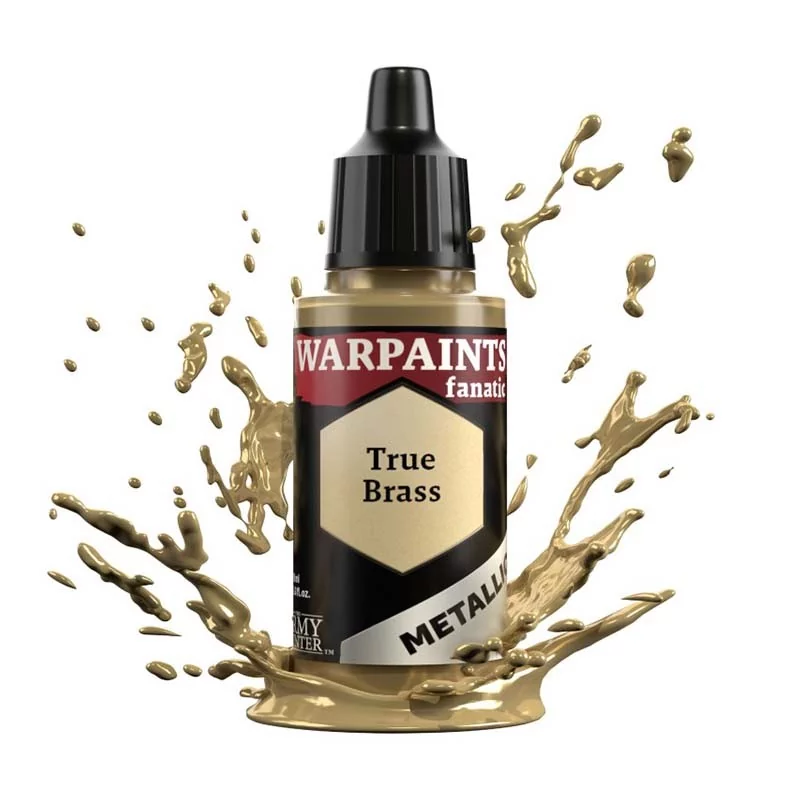 Peinture figurine Army Painter : Warpaints Fanatic Metallic: True Brass Peinture figurine Army Painter : Warpaints Fanatic Metallic: True Brass