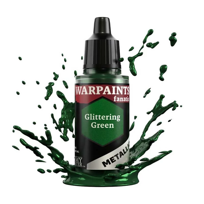 Peinture figurine Army Painter : Warpaints Fanatic Metallic: Glittering Green