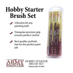 3 Pinceaux Army Painter - Hobby Starter Brush Set