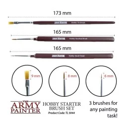3 Pinceaux Army Painter - Hobby Starter Brush Set