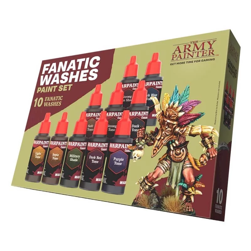 Set de peintures figurine Army Painter Warpaints Fanatic wash