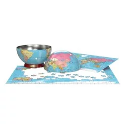 Carte du monde - Boîte métal - Puzzle 550 pièces Eurographics