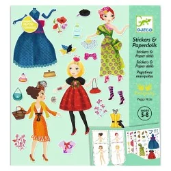 Stickers et paper dolls : Trop mode - Djeco