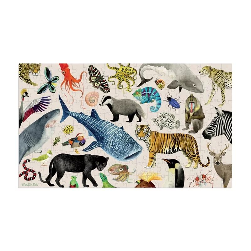 Puzzle Les animaux du monde (200 pièces) - Tout autour du monde