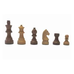 Pièces Échecs 76mm Buis/Acacia Classique