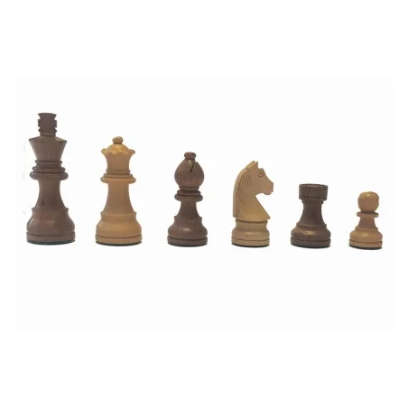 Pièces Échecs 76mm Buis/Acacia Classique