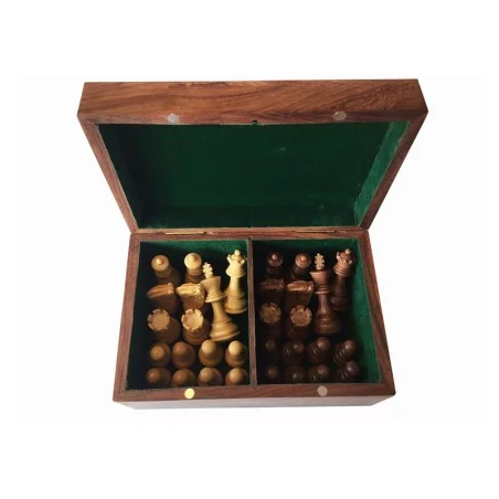 Pièces Échecs 76mm Buis/Sheesham Luxe